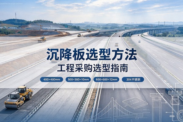 咸丰沉降板选择方法