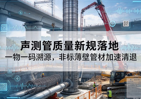 咸丰声测管质量新规落地，一物一码溯源，非标薄壁管材加速清退
